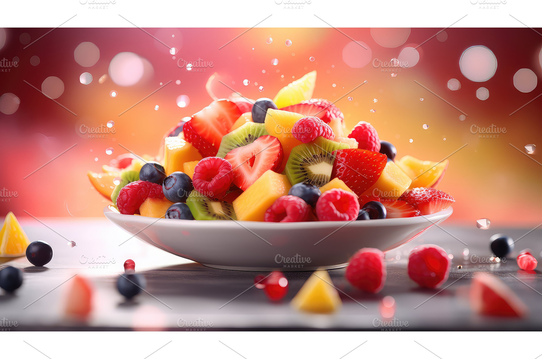 delicious blur food background ai, a Food & Drink Photo by pikepicture