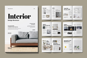 Digital Interior Design Brochure, a Brochure Template by MightyDesign