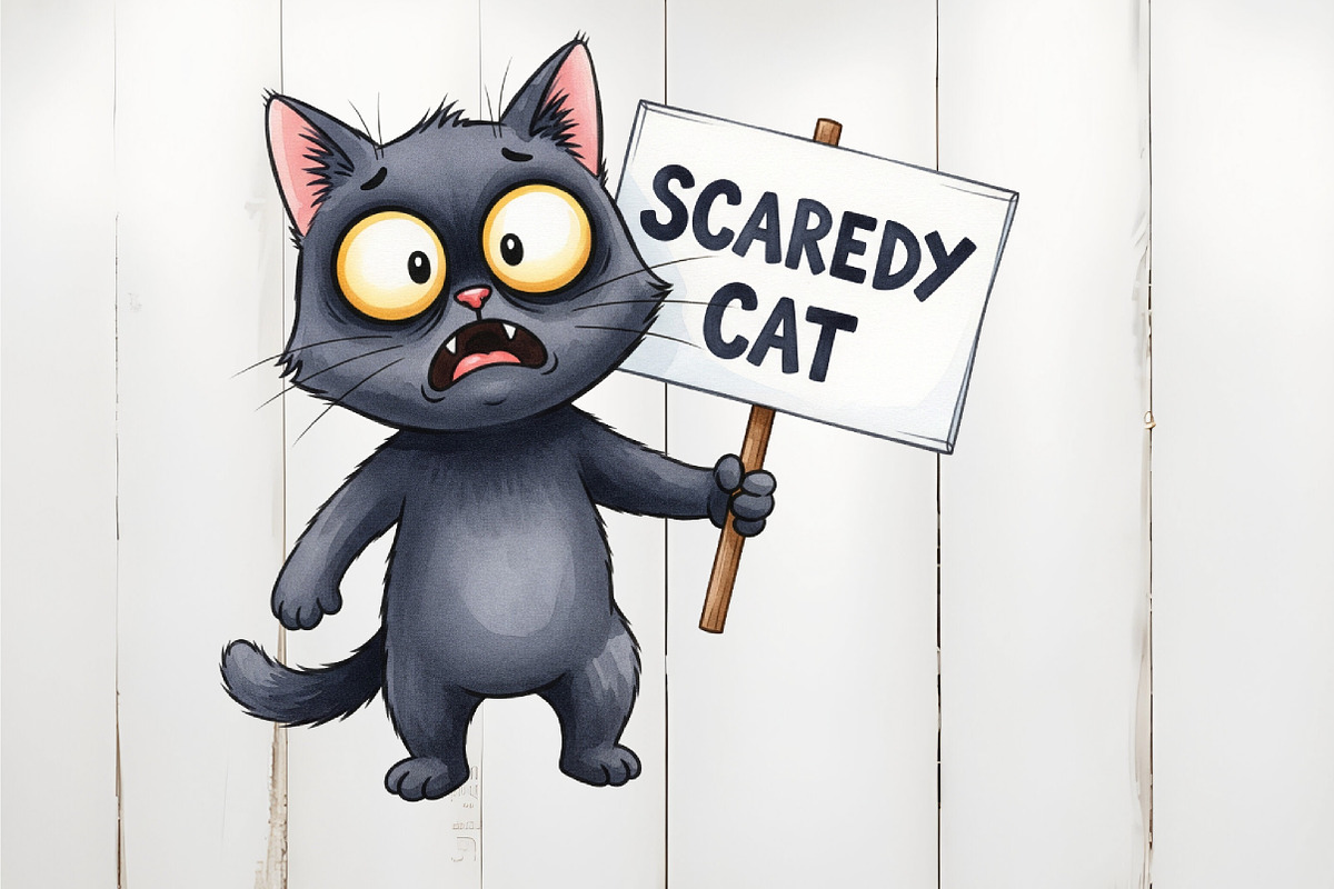Funny Halloween Black Cat Clipart, an Illustration by Watercolor design (Photo 2 of 6)
