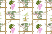 10 Grapevine seamless patterns, a Pattern Graphic by YvY (Thumbnail 3 of 12)