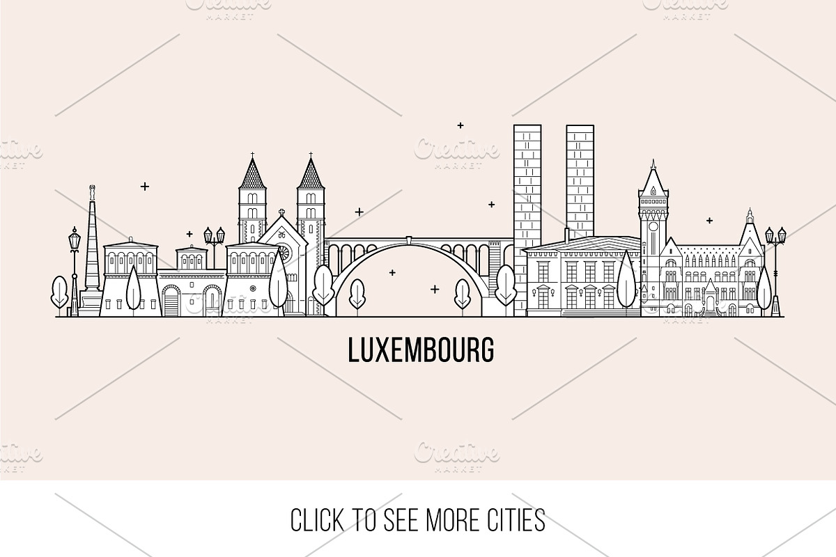 Collection of 30 European cities, a Work Illustration by TheMountBirdStudio (Photo 3 of 8)