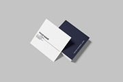 Square Business Card Mockup, a Print Template by Graphiculon (Thumbnail 4 of 11)