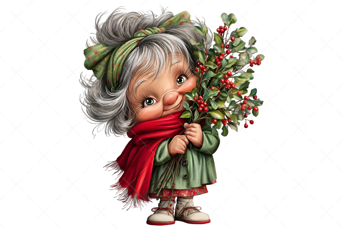Funny Christmas Grandma PNG, an Illustration by Craft Nest (Photo 5 of 11)