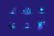 Virtual Reality & AR Illustrations, a Templates & Theme by Formfrom (Thumbnail 12 of 12)
