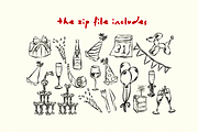 Hand Drawn New Year Whimsical, a Seasonal Illustration by CraftingOnSunday (Thumbnail 2 of 4)