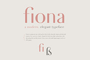 Fiona - An Elegant Typeface, a Sans Serif Font by Josh O. (Thumbnail 6 of 7)