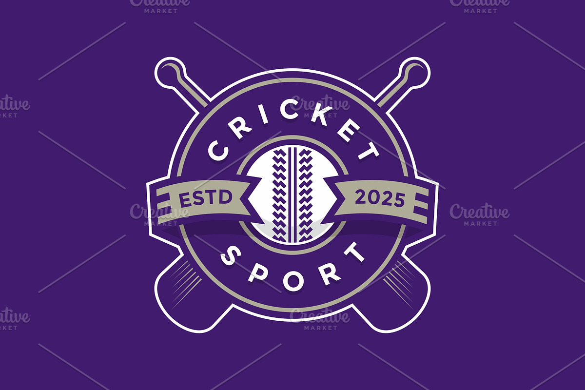 Cricket Team Logo Template Design, a Branding & Logo Template by swarnstudio