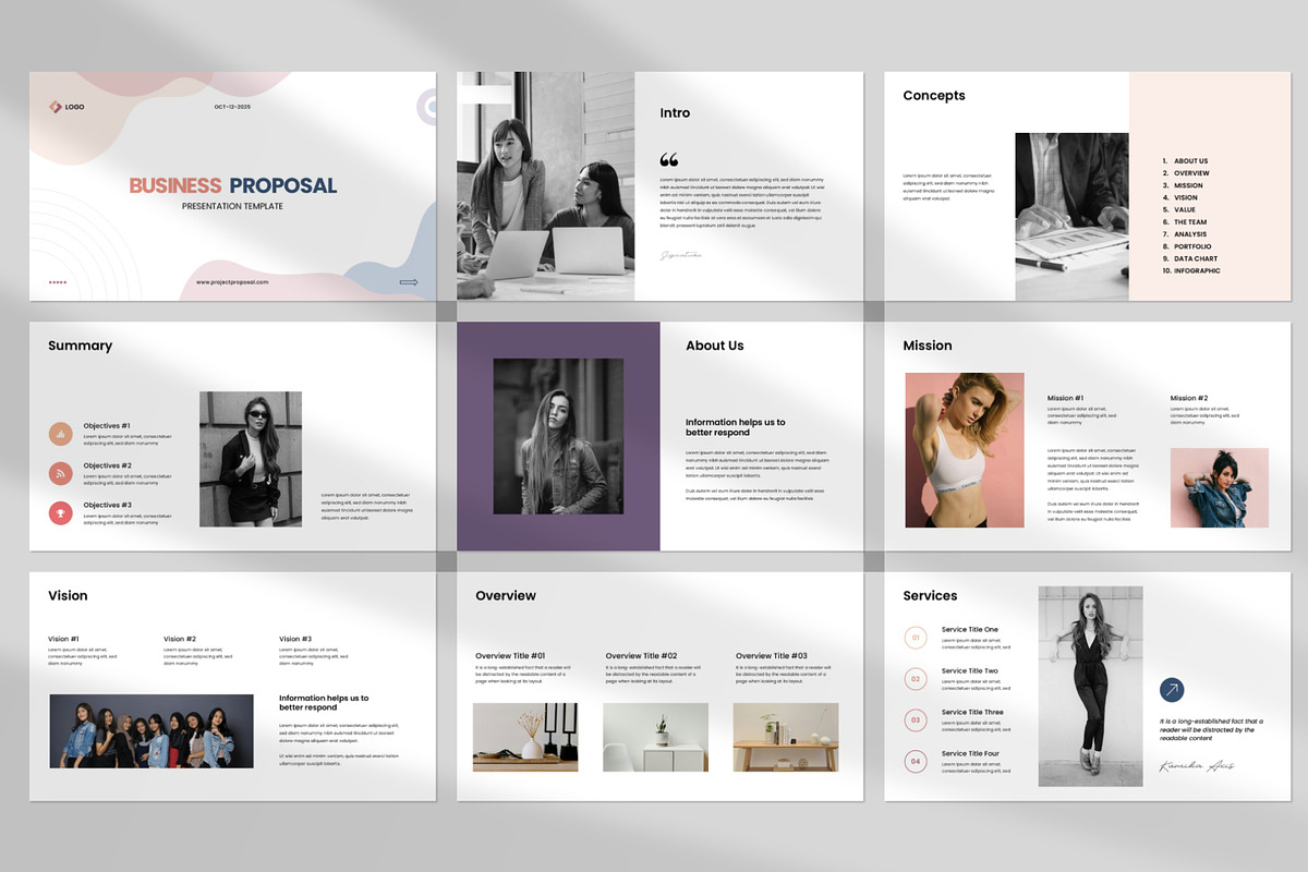 Business Proposal Keynote, a Presentation Template by Design Vault (Photo 3 of 4)