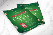 Green Christmas Party Flyer & Poster, a Flyer Template by Godserv Designs (Thumbnail 3 of 9)