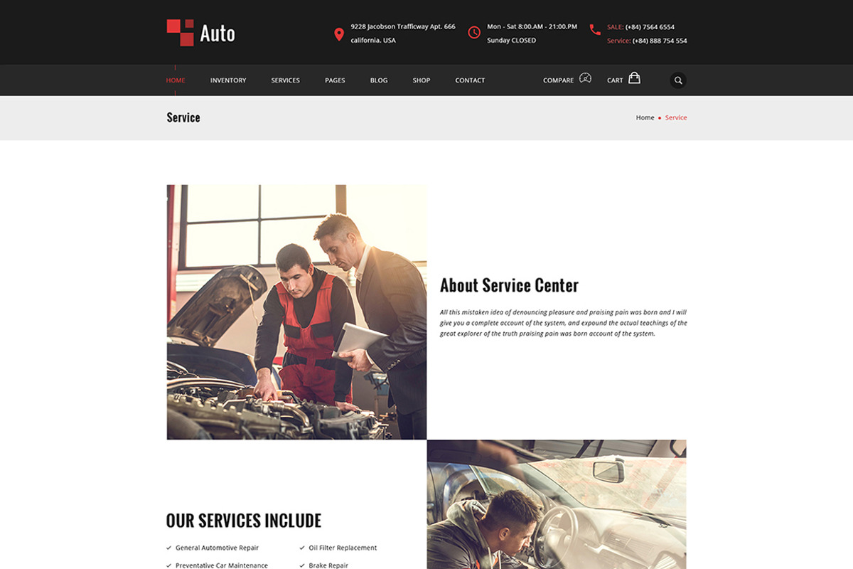 Auto - Modern car rental service PSD, a Websites & App Template by Knighthemes (Photo 9 of 11)