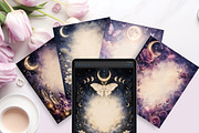 39 Celestial Moon Journal Pages, a Background Graphic by LA Design (Thumbnail 5 of 10)