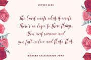 lovely Jane||Modern calligraphy font, a Script Font by Quothron (Thumbnail 4 of 6)