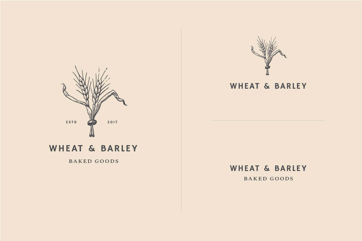 6 Vintage Hand Drawn Bakery Logos, a Branding & Logo Template by GudBrand Studio (Photo 3 of 8)