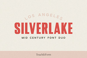 Silverlake | A Mid Century Font Duo