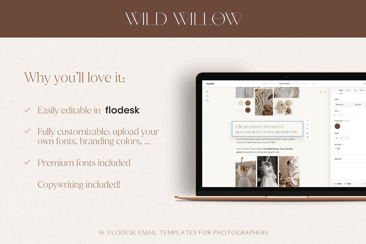 Luxury Flodesk Email Templates, an Email Template by Wonderlik Webdesign (Photo 2 of 9)