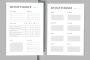 Weekly Planner Template, a Stationery Template by MightyDesign (Thumbnail 2 of 6)
