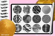 245 Procreate Gold texture brushes, a Brush Add-On by Revabrush (Thumbnail 4 of 8)