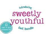 Sweetly Youthful Font Bundle, a Font by Sabrina Schleiger Design (Thumbnail 1 of 2)