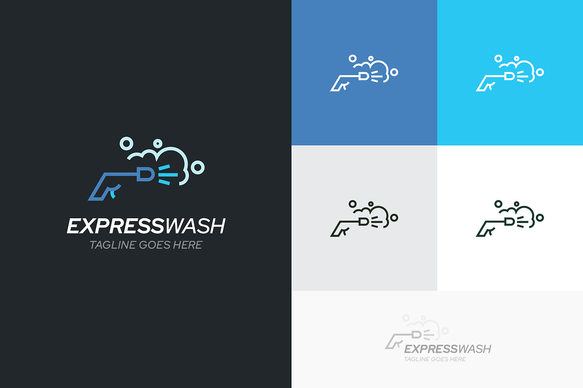 Washing Logo Design Template, a Branding & Logo Template by Dipak Dheer (Photo 2 of 6)