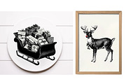 Black Christmas clipart, an Illustration by Designworld (Thumbnail 5 of 5)