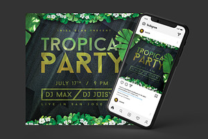 Tropical Party Summer Flyer