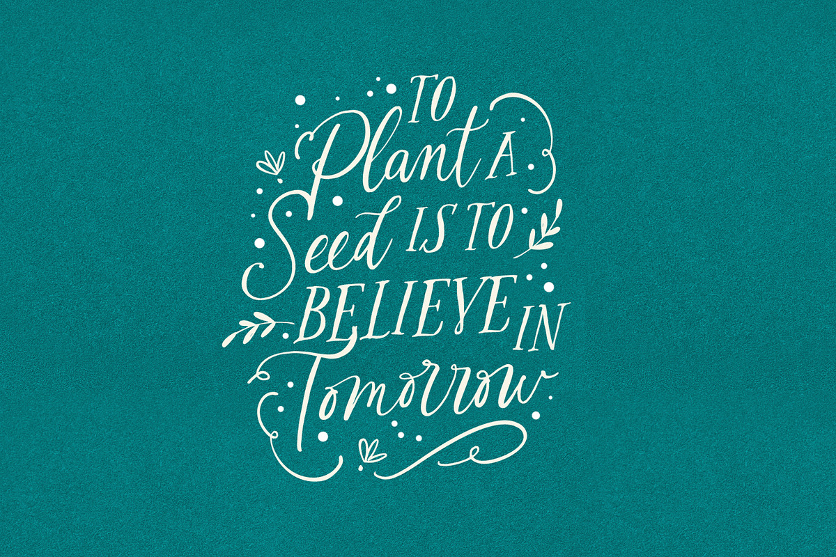 The Blooming Lovely Font Duo, a Script Font by Nicky Laatz (Photo 2 of 28)