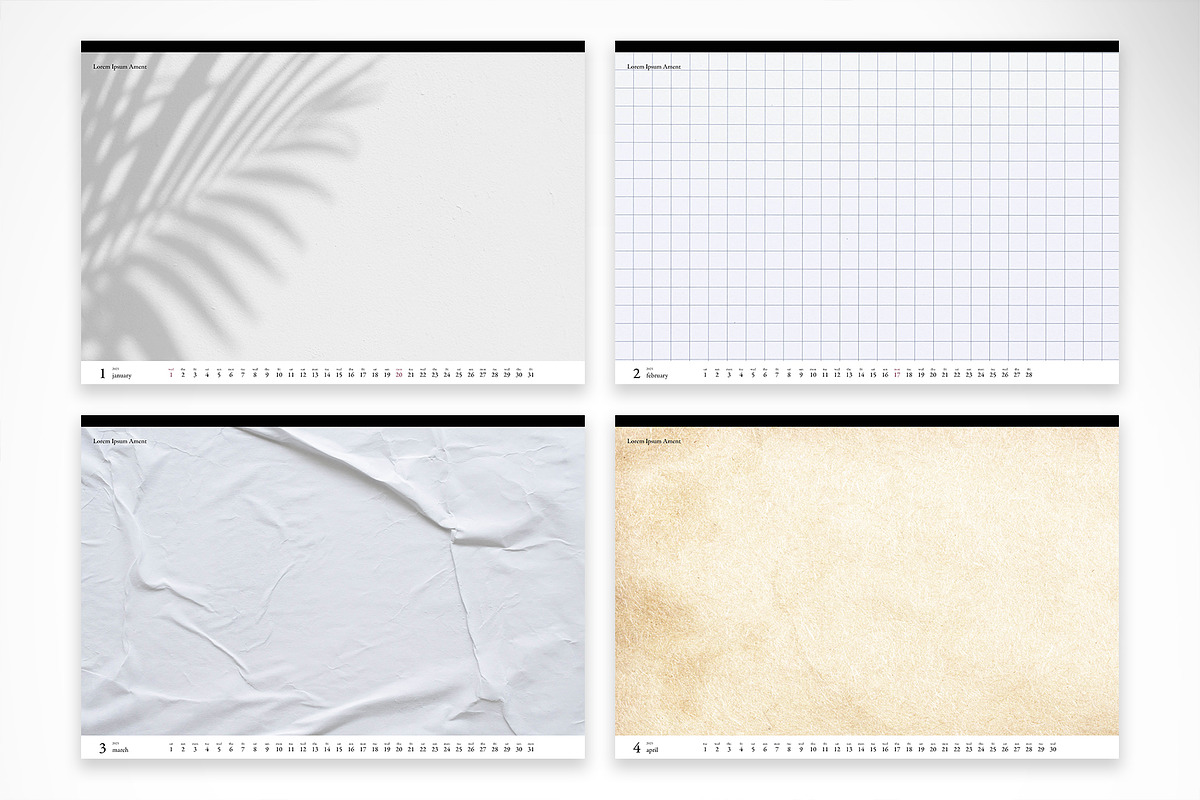 Clean Landscape 2025 Calendar, a Stationery Template by McLittle Stock (Photo 3 of 5)