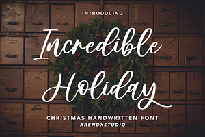 Incredible Holiday - Handwritten