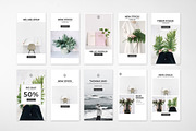 100 MINIMAL INSTAGRAM STORIES BUNDLE, a Social Media Template by Medianeka (Thumbnail 12 of 13)