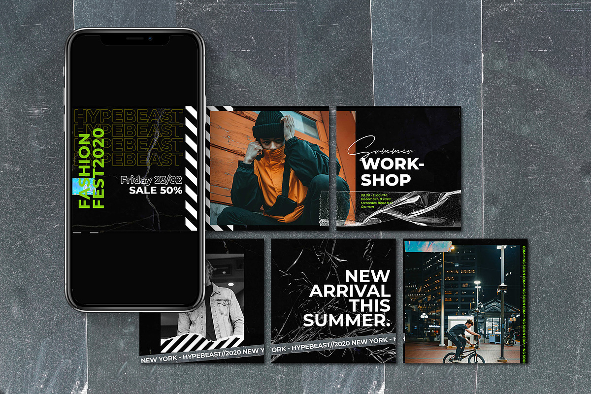 Hypebeast Puzzle, a Social Media Template by Analogi Studio (Photo 5 of 9)