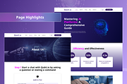 Qubit.io AI Platform Website UI Kit, an UI Kit Template by Uptechies (Thumbnail 2 of 4)