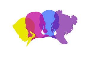 Kids zone. silhouettes of children, a Person Illustration by Nenahliadava Design