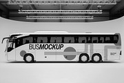 Realistic Bus Mockup Template, a Product Mockup by graphypix (Thumbnail 4 of 4)