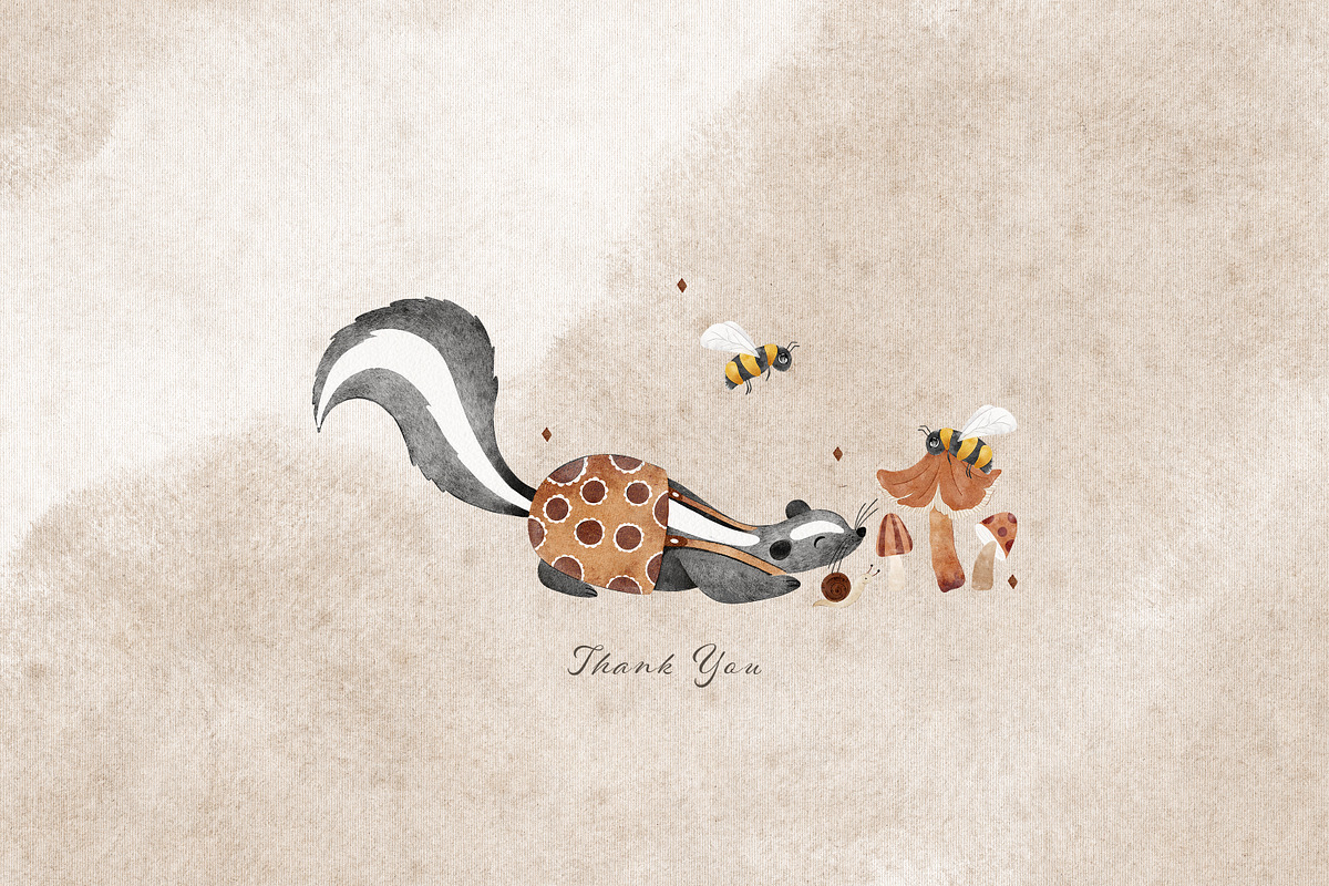 Magic Woodland Friends Collection, an Animal Illustration by Pati Paints (Photo 19 of 19)