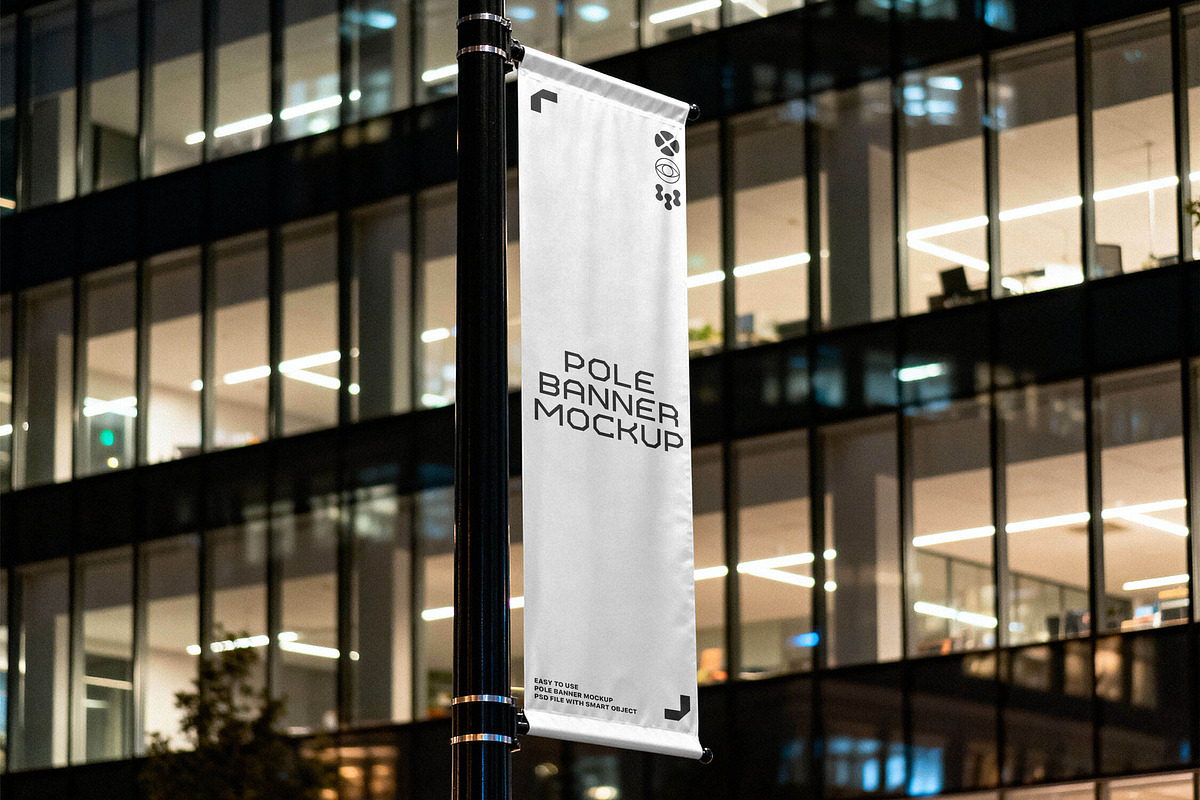 Street Pole Banner Mockup, a Product Mockup by Design Squad (Photo 2 of 4)