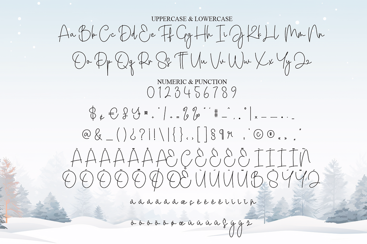 Winterland | Script Font, a Handwritten Font by Scratchones (Photo 7 of 8)