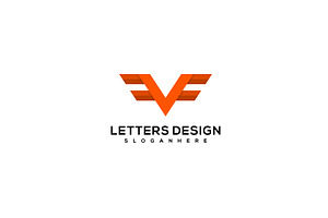 Letter V Logo Design Vector Illustra