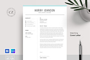 Resume/CV Template | Canva & Word, a Resume Template by CreativeZoom (Thumbnail 3 of 9)