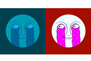 Cry Moon, a Decorative Illustration by Natalia Flurno (Thumbnail 6 of 7)