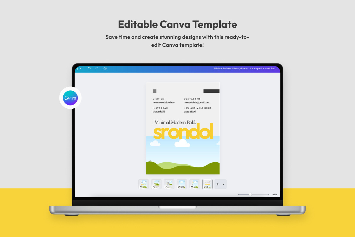 Fashion Product Catalog Carousel V2, a Social Media Template by productype1 (Photo 3 of 5)
