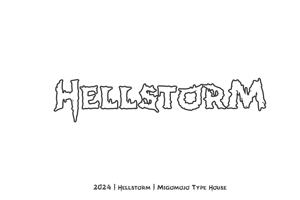 Hellstorm Brutal Typeface preview 8