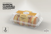 Narrow Clamshell Container Mockup, a Cups & Container Mockup by INCDesign (Thumbnail 6 of 11)