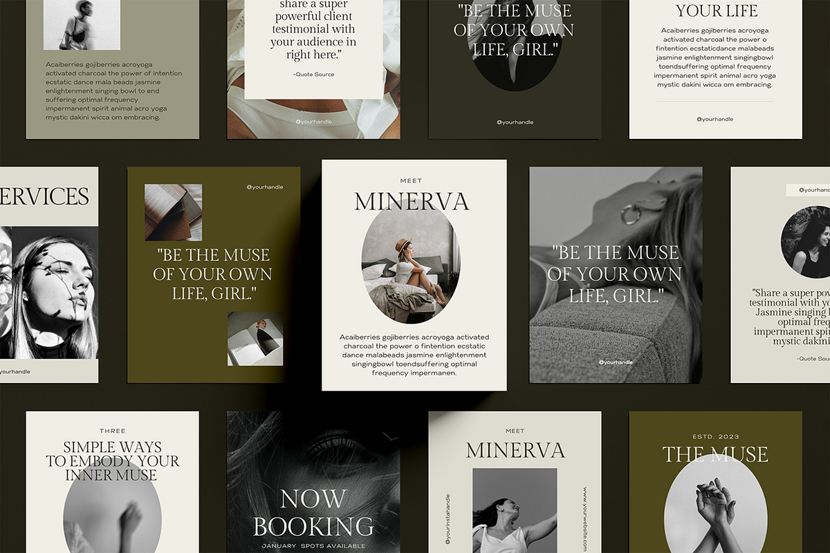 50 Canva Instagram Templates, a Social Media Template by Glo Design Studio (Photo 8 of 10)