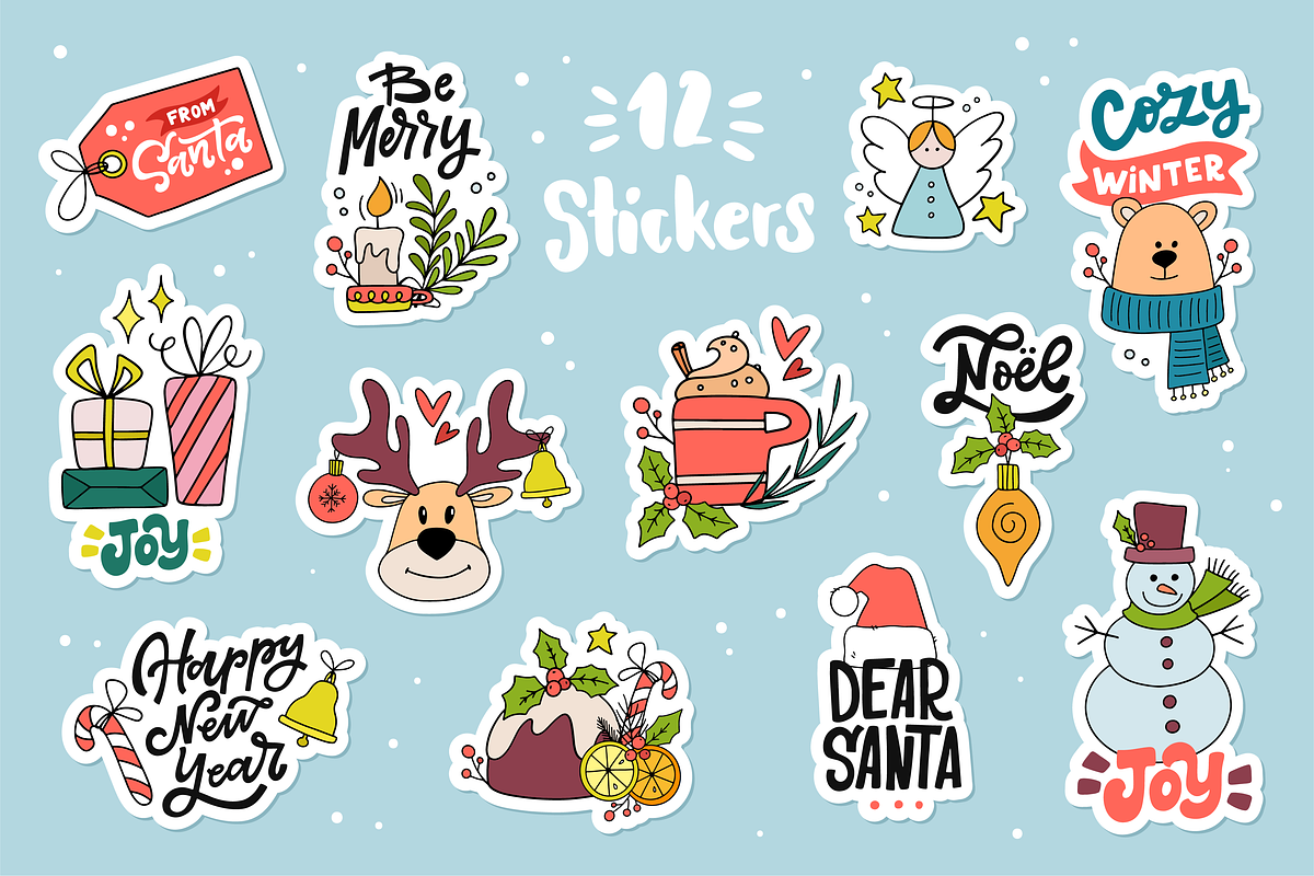 Winter Holiday Graphics Set, a Decorative Illustration by Anna Krestiannykova (Photo 14 of 15)