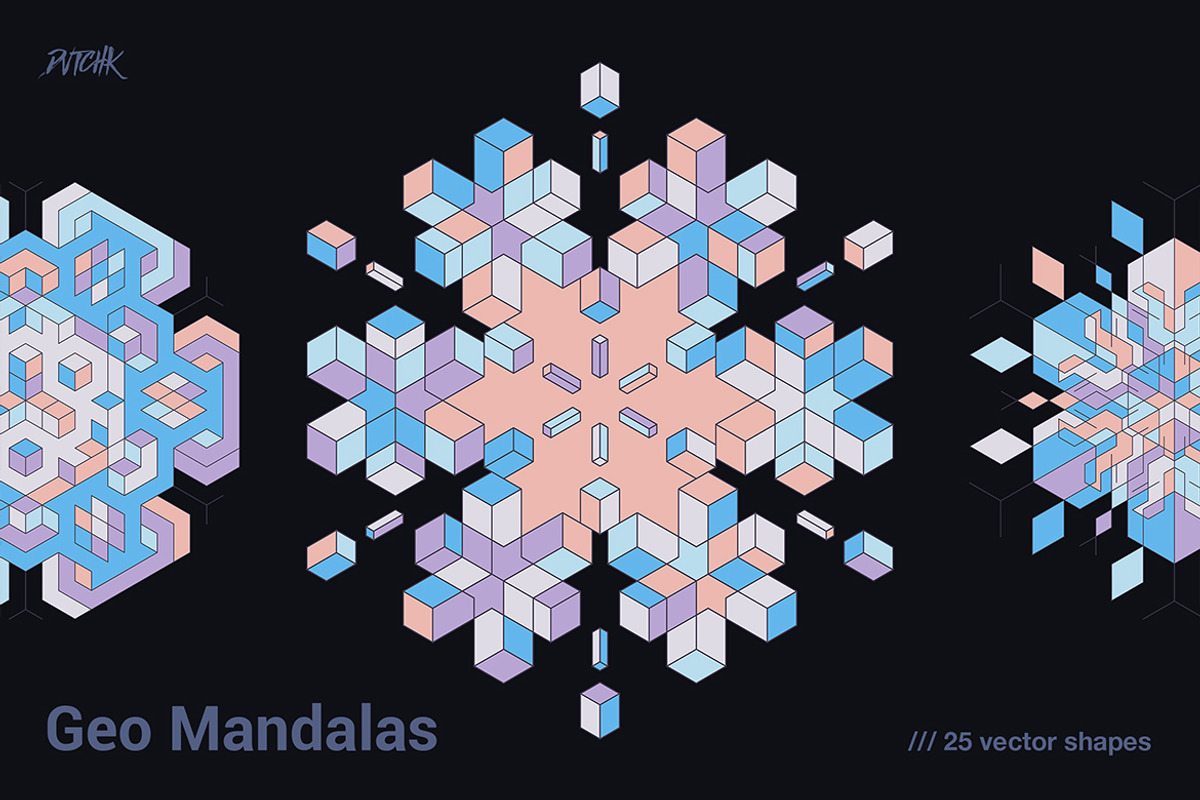 Geometric Mandalas, a Graphic by dvtchk (Photo 5 of 9)