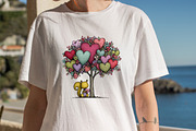 Whimsical Valentines Day Heart Tree, an Illustration by SVGArt (Thumbnail 7 of 8)