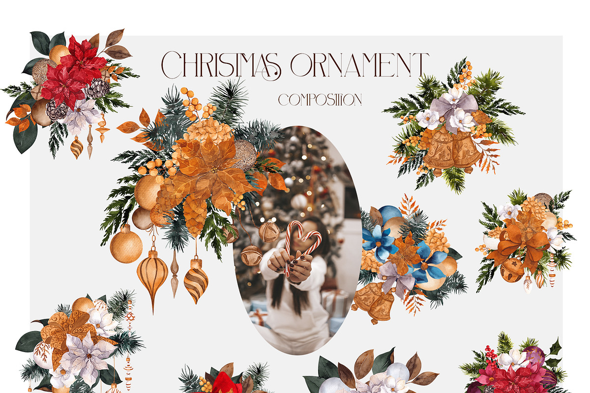 Watercolor Christmas ornaments, an Object Graphic by ma_i_vi (Photo 19 of 20)