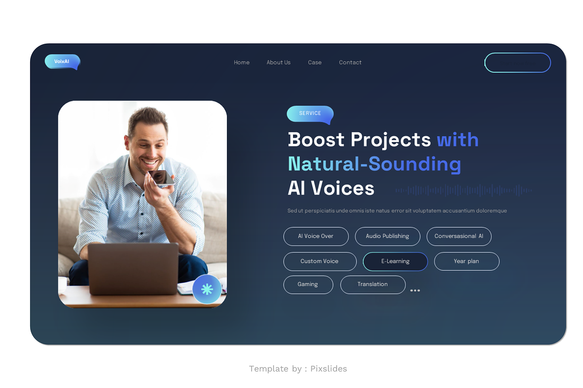 VoixAI - AI Voice PowerPoint, a Presentation Template by Pixslides (Photo 5 of 6)