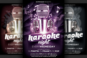 Karaoke Night Flyer Template, a Flyer Template by Hotpin (Thumbnail 1 of 2)