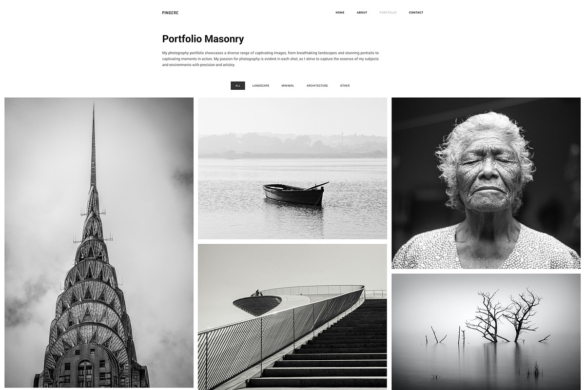 Minimal Portfolio Template, a Design Template by Smart Pixel (Photo 9 of 16)